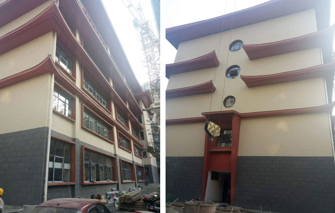 【MCM生态石材】贵州贵阳南明区市南小学改造工程